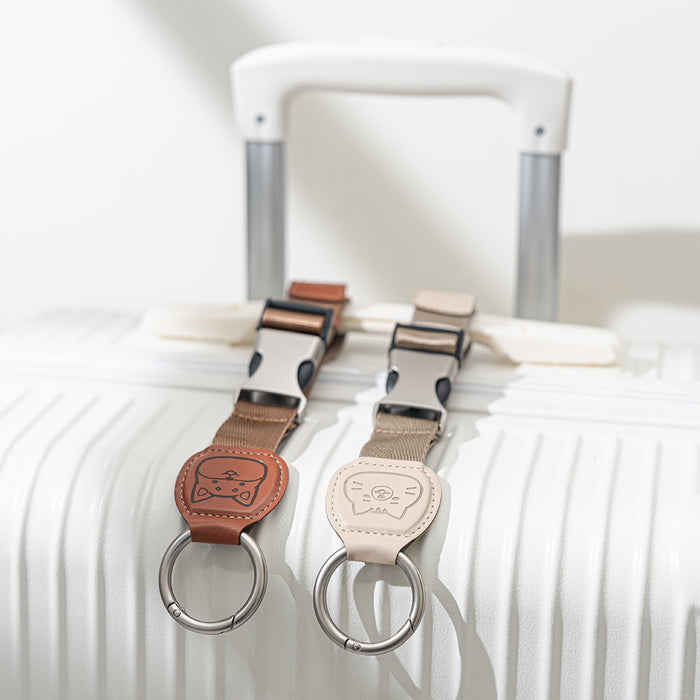 【ekax x Shibasays】 Designer Leatherette Luggage Strap