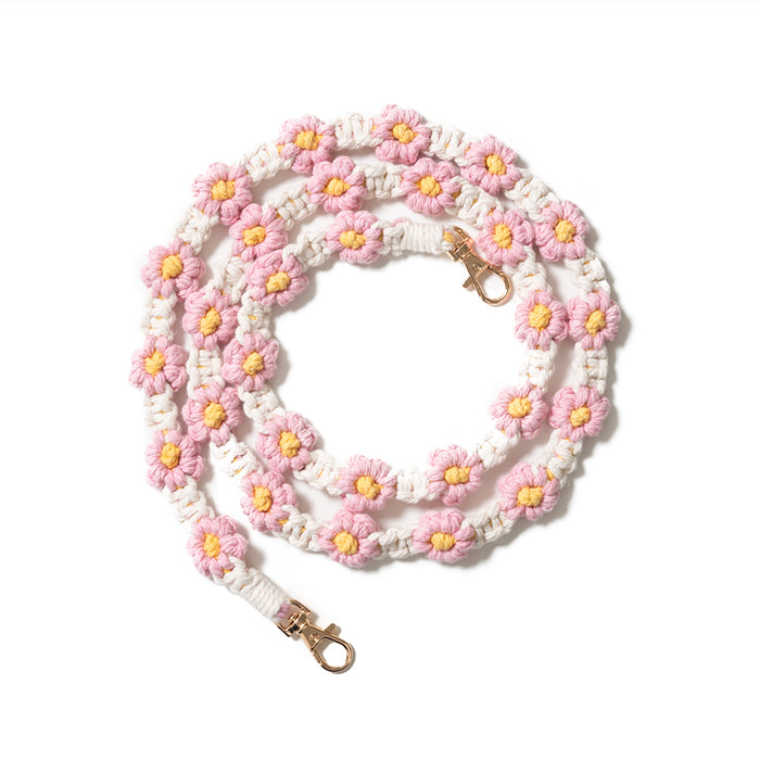 Handwoven Flower Shoulder Strap