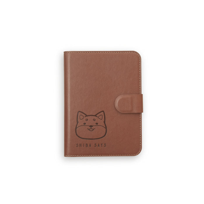 【ekax x Shibasays】 Leatherette Passport Holder