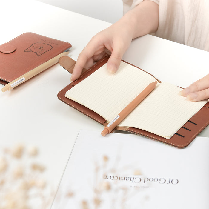 【ekax x Shibasays】  Leatherette Passport Holder