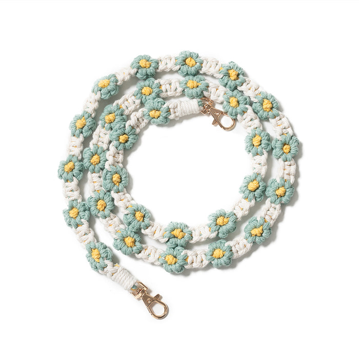 Handwoven Flower Shoulder Strap
