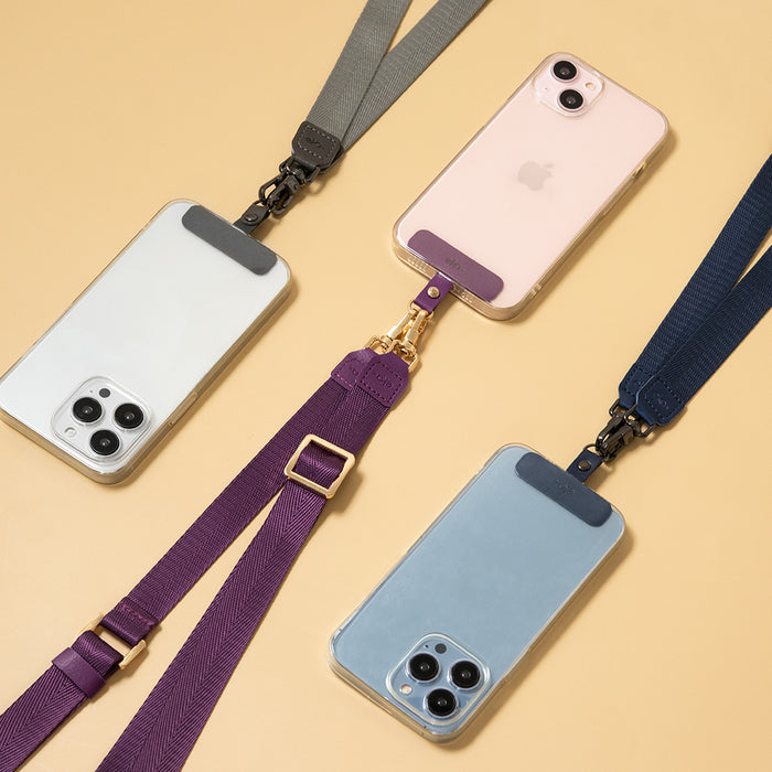 Travel Together Combo (Phone Tether Tab + Double Hook Nylon Strap)