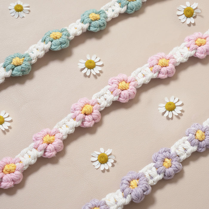Handwoven Flower Shoulder Strap