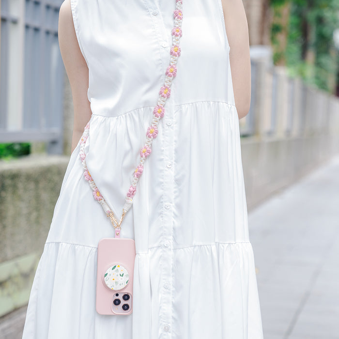 Handwoven Flower Shoulder Strap