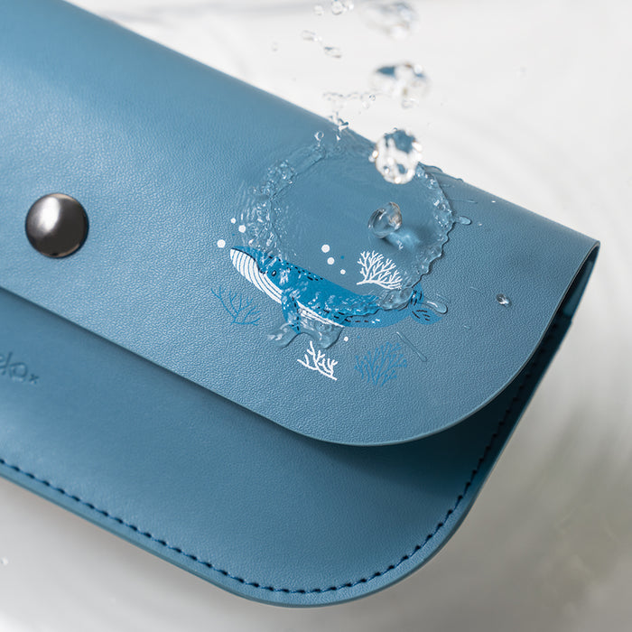 Magnetic Leather Glasses Case