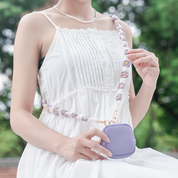 Handwoven Flower Shoulder Strap