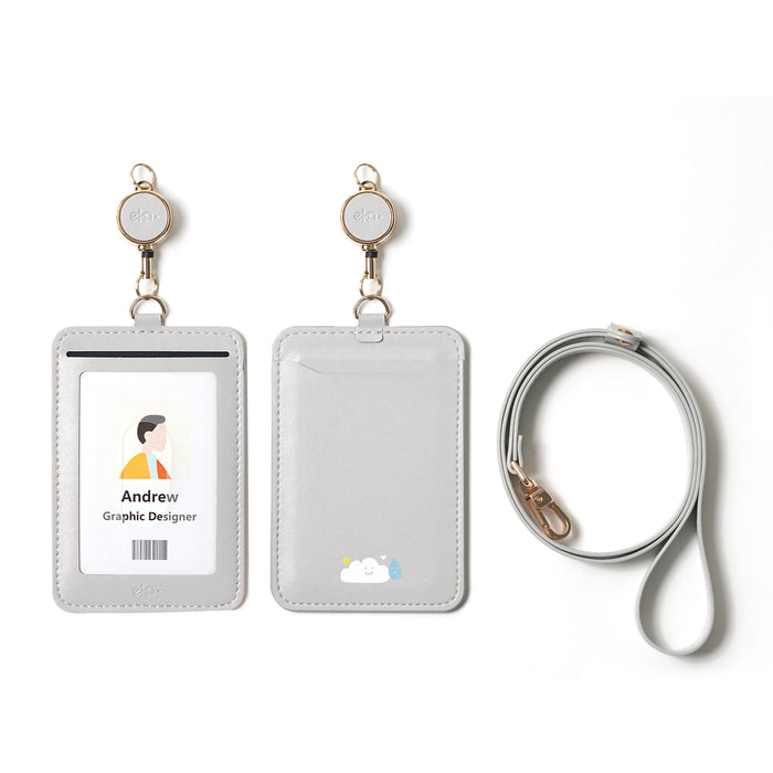 Double Sided Sensing ID Badge Holder