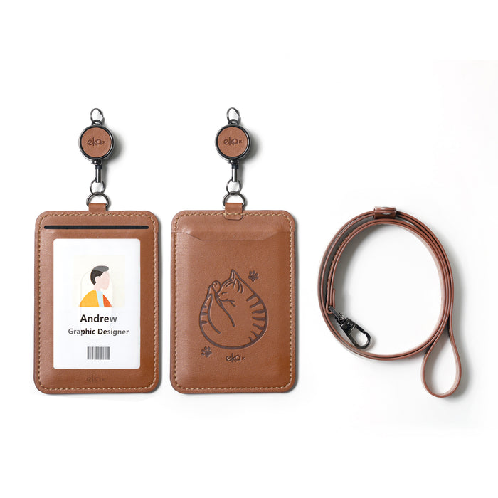 Double Sided Sensing ID Badge Holder