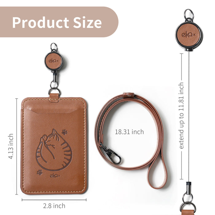 Double Sided Sensing ID Badge Holder