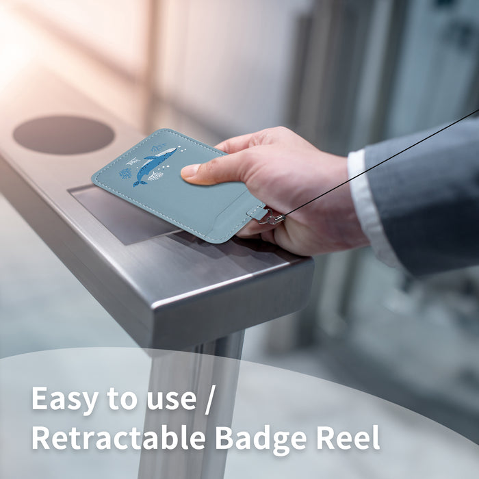 Double Sided Sensing ID Badge Holder