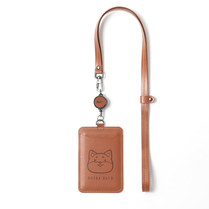 【ekax x Shibasays】 Double Sided Sensing ID Badge Holder