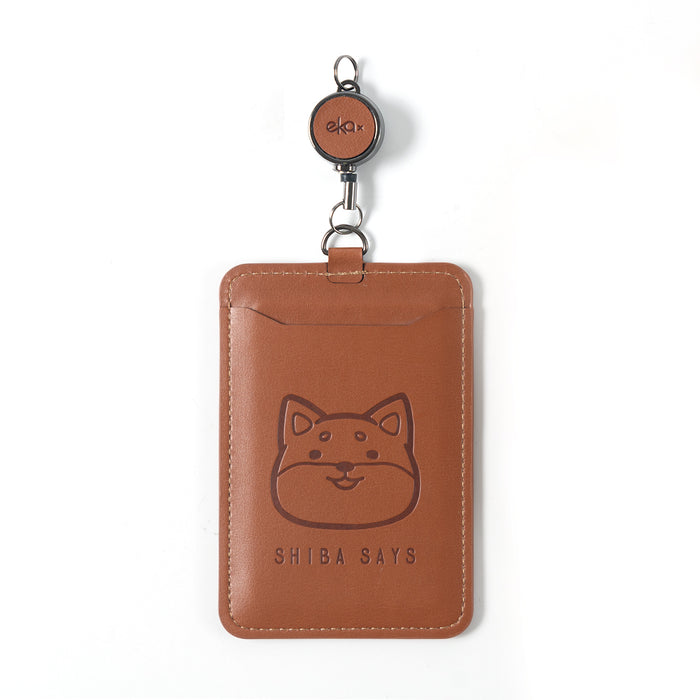 【ekax x Shibasays】 Double Sided Sensing ID Badge Holder