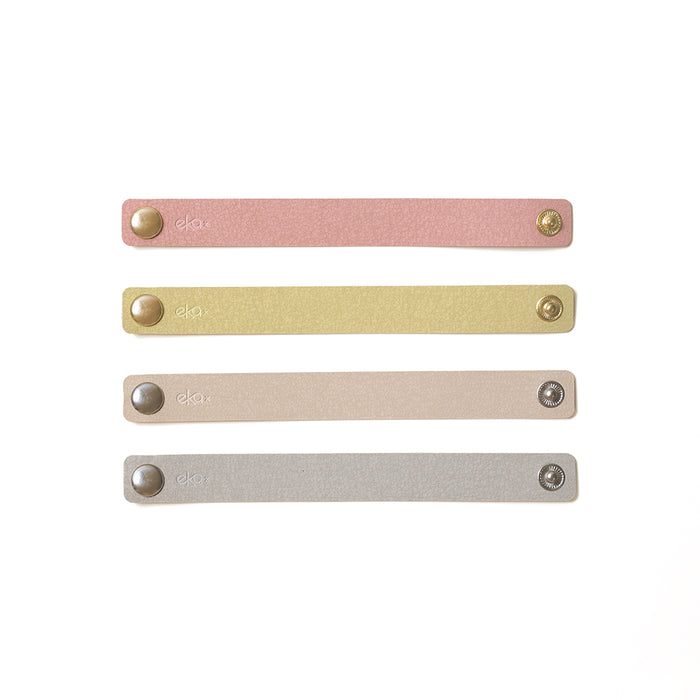 Leatherette Snap Button Cable Organizer Set