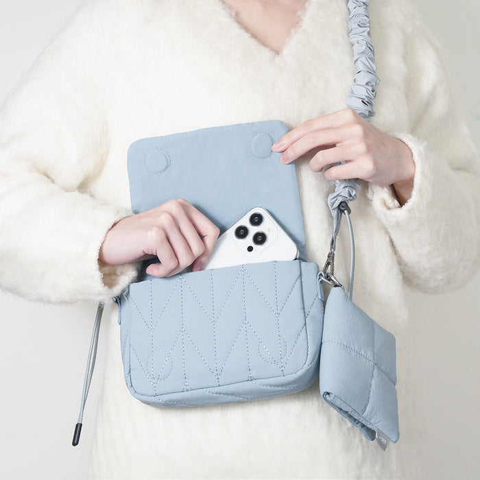 Puffy Cloud Soft Quilted Phone Bag