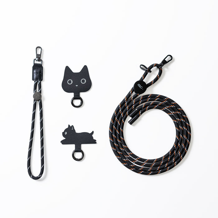 [Combo's]Playful Design Phone Tether Tab+ 6mm Rope Lanyard +Adjustable Wrist Strap