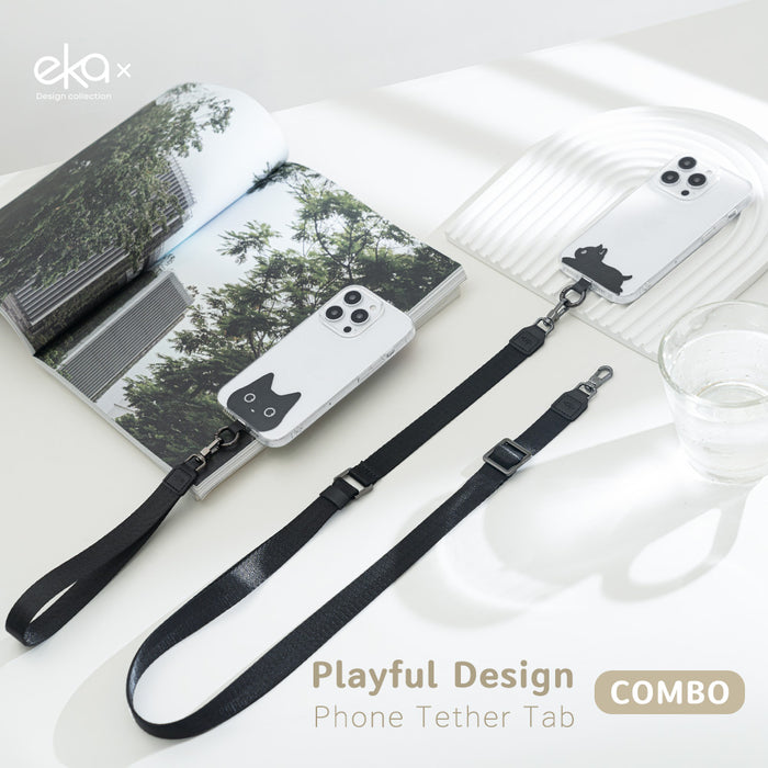 [Combo's]Playful Design Phone Tether Tab+ Double Hook Nylon Strap +Nylon Wrist Strap