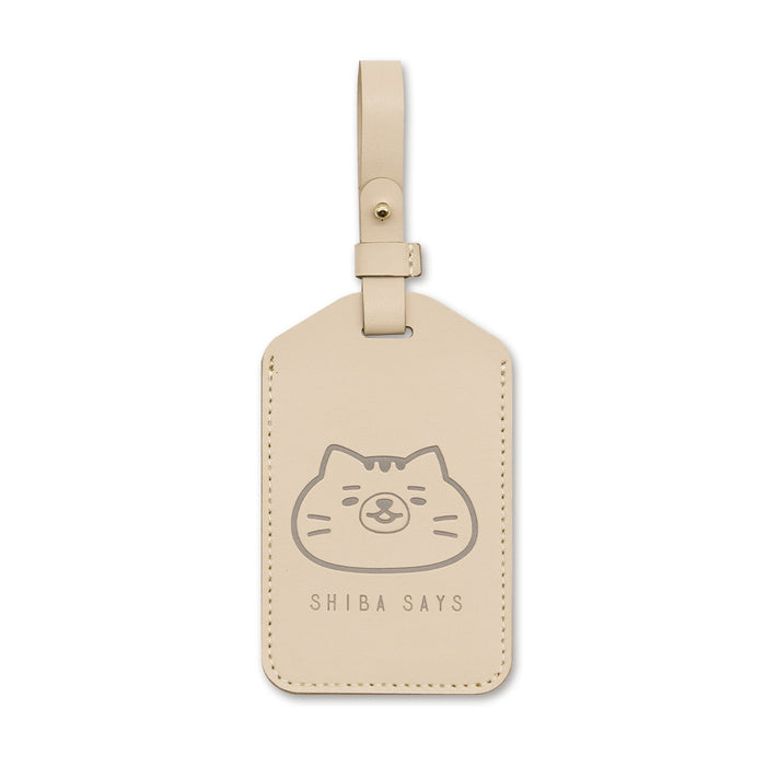 【ekax x Shibasays】 Leatherette Luggage Tag