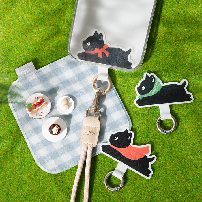 (Laying Cat Series)-Playful Design Phone Tether Tab