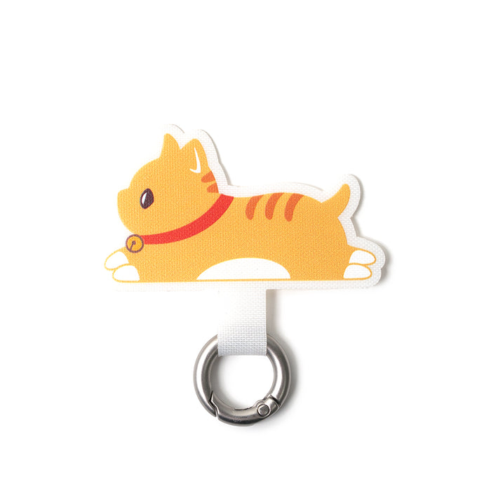 (Laying Cat Series)-Playful Design Phone Tether Tab