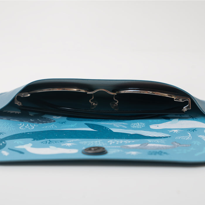 Leatherette Eyewear Case with Magnetic Closure