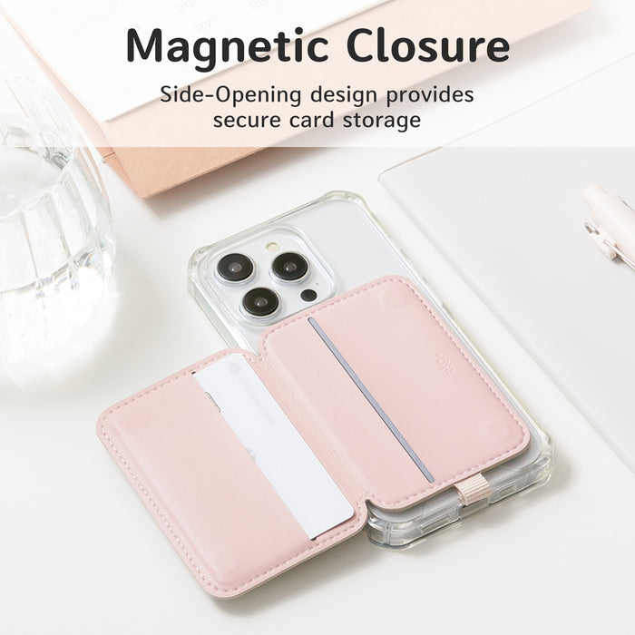 Anti-Lost Magnetic Leather Card Holder