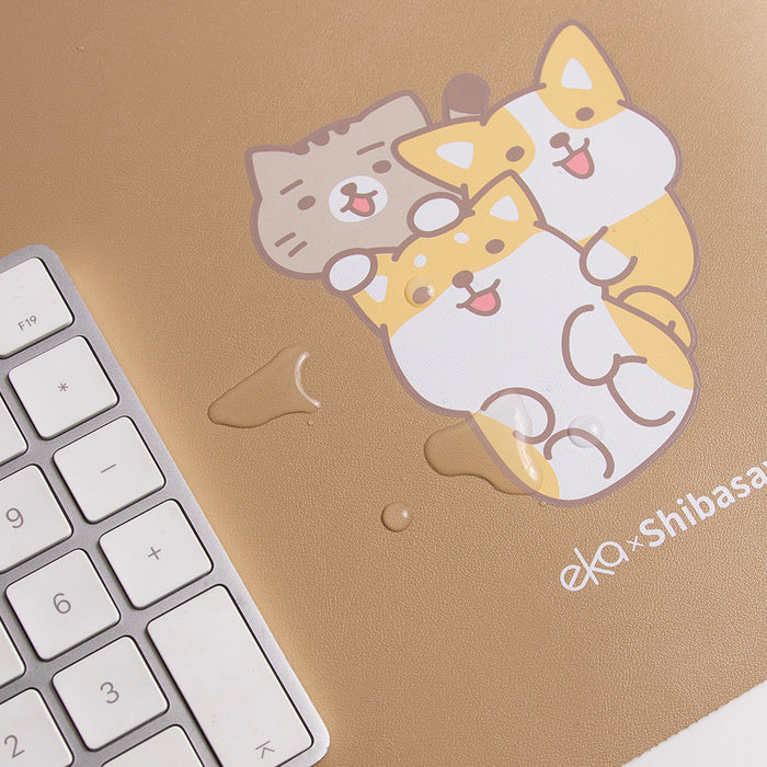 【ekax x Shibasays】PU Leather Desk Mat