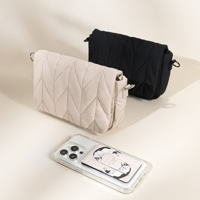 Puffy Cloud Soft Quilted Phone Bag